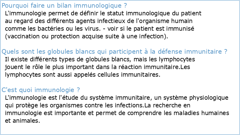 Immunologie générale (partim MD)