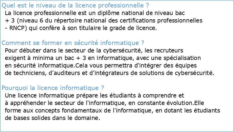 Promotion 2013-2014 Licence Professionnelle Sécurité informatique