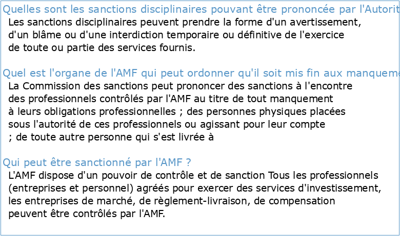 Recueil de jurisprudence de la Commission des sanctions de l