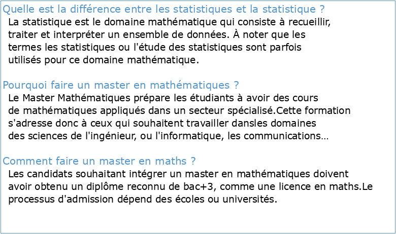 Statistique mathématique pour le Master 1 Cours de l'ENS Cachan