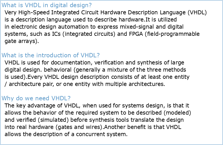 Introduction to Digital Design with VHDL