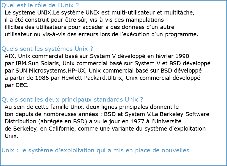 Introduction à l'environnement Unix