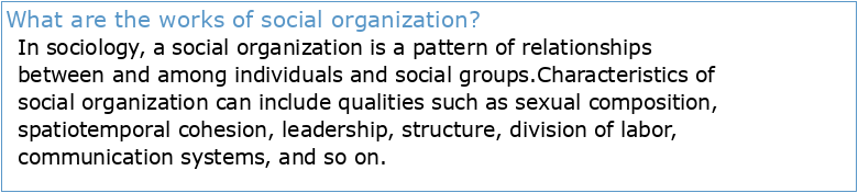 1 Welcome to The Social Organization of Work (online): (SOC) 2200