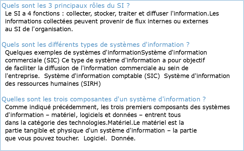 Systèmes d'information numériques : supports ou entraves à la