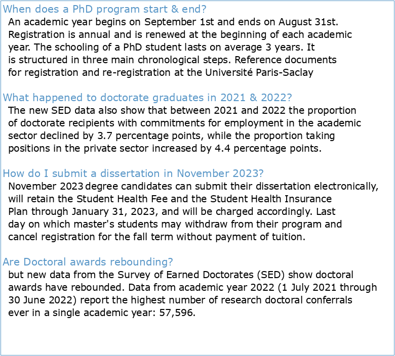 1st registration in Doctorate Academic year 2022-2023