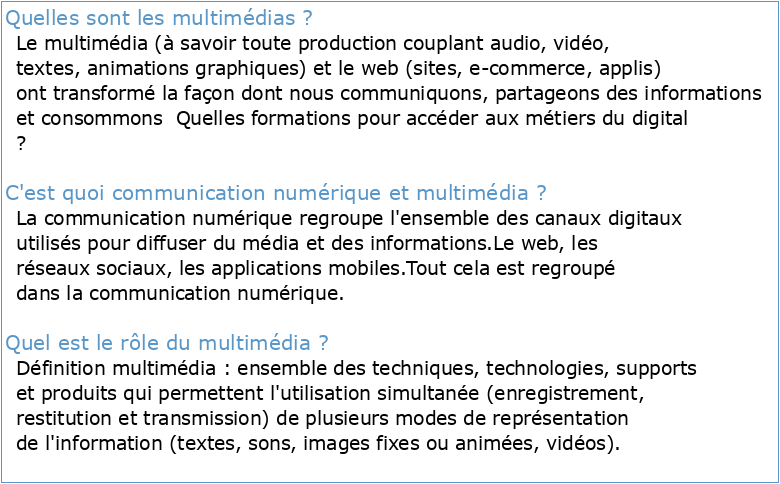 1 communications multimedia