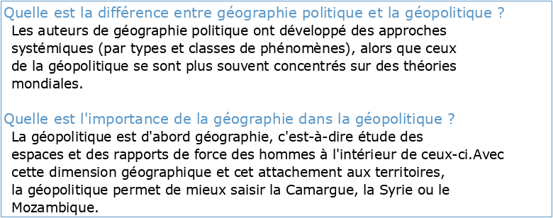 Montifroy Gérard A (1981) Géographie politique et géopolitique