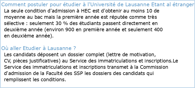 UNIL Université de Lausanne