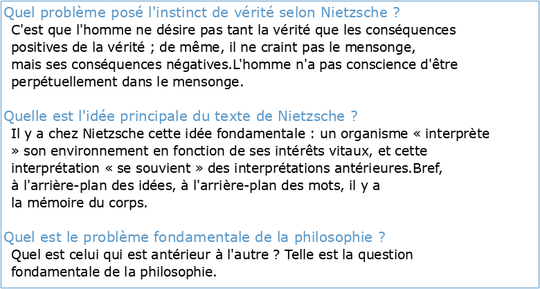 Le problème du sujet dans la philosophie de Nietzsche  DUMAS