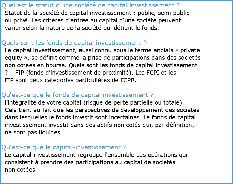 Capital Investissement au Maroc Guide Pratique pour Entrepreneurs