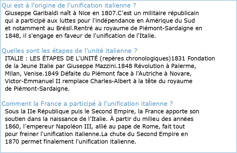 L'Histoire de l'Unité italienne (PDF)