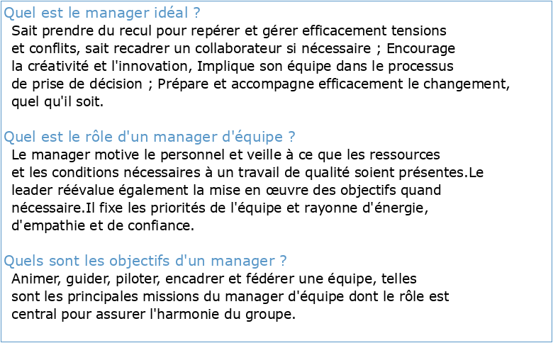 Le Manager Intuitif