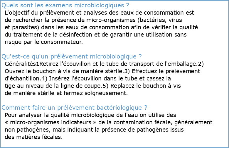 PRELEVEMENTS MICROBIOLOGIQUES  CPIAS Occitanie