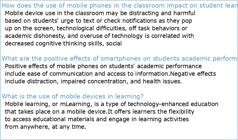 Supporting Student-Initiated Mobile Device Use in Online Learning