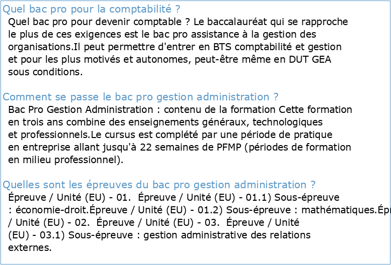 Référentiel BAC PRO comptabilité (actualisation 2001 du réglement