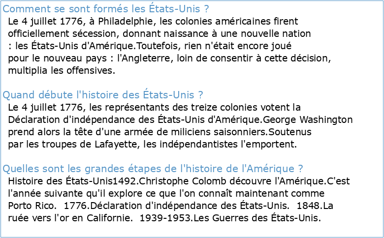 1nformatiq ue et Histoire des Etats-Unis (1787-2014)