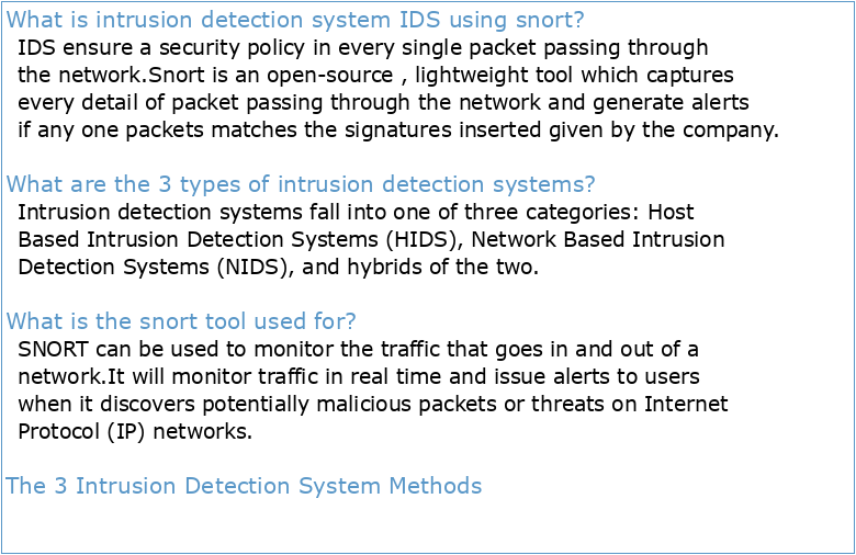 Intrusion Detection Systems with Snort Advanced IDS Techniques