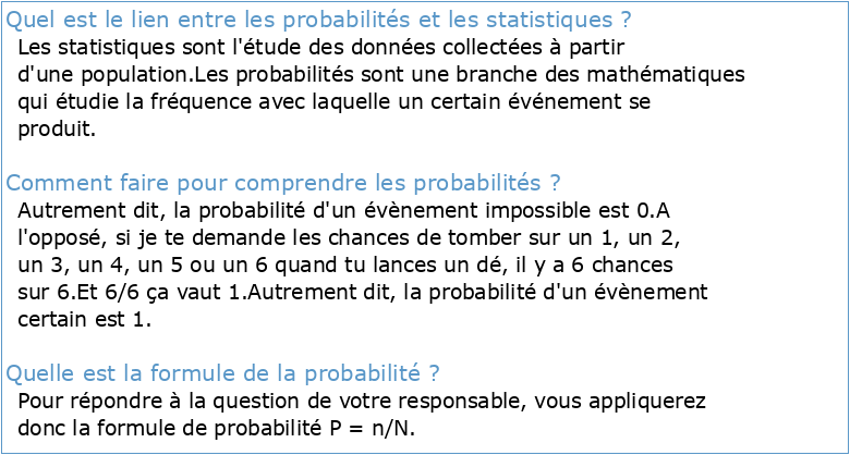 Cours de probabilités et statistiques