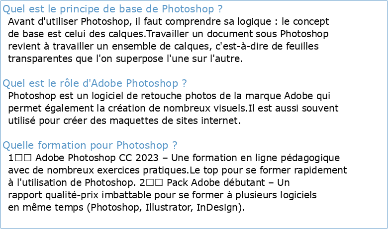 Adobe Photoshop Initiation