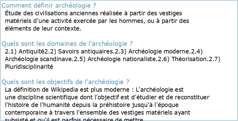 Archéologie pdf