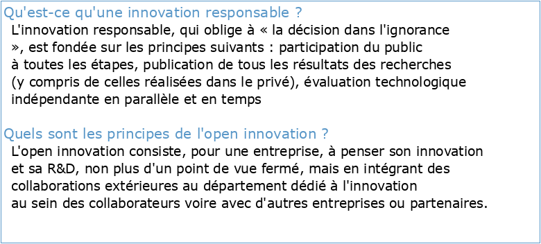 L'open innovation responsable