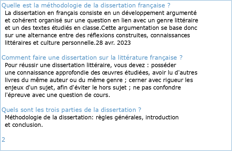 Méthodologie de la dissertation littéraire (composition française)