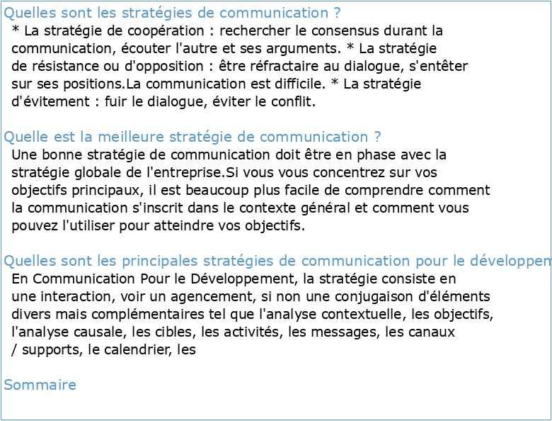 Stratégie de communication 2022-2025 de SWA