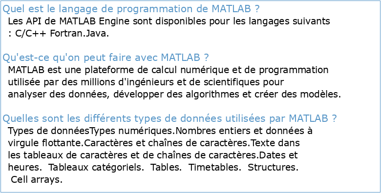 Outils de programmation pour les mathématiques (Avec MATLAB)