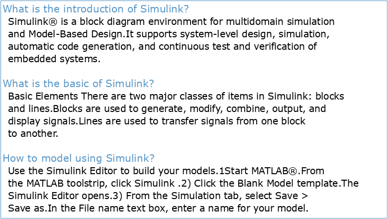 An Introduction to Using Simulink