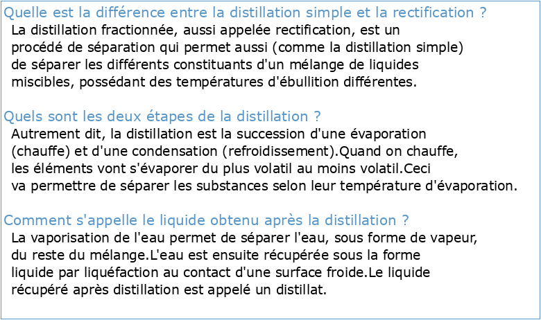 Exercice corrigé distillation rectification pdf