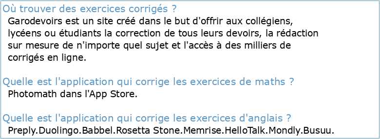 Exercices+Corrigé