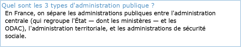 Administration publique (PAP)