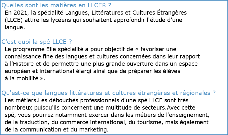Programme de langues littératures et cultures étrangères