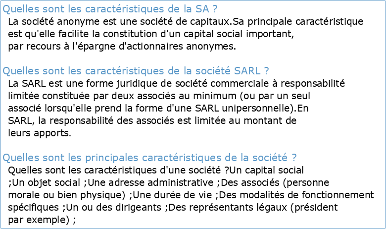 1CARACTERISTIQUES DES SOCIETES SA & SARL-SA-AWB1205
