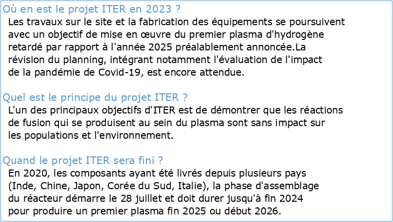 projet ITER
