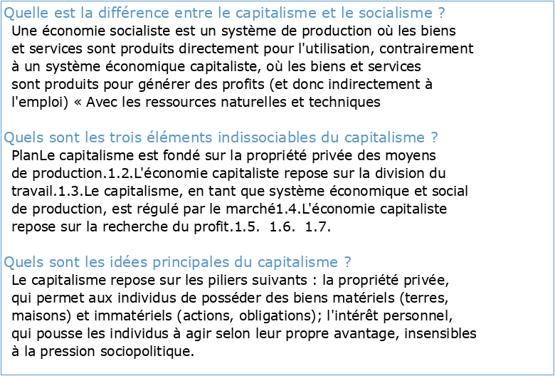 « Capitalisme socialisme et démocratie » Réponse à Thierry Pouch