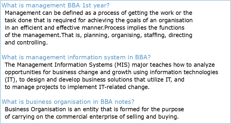 II BBA -STRATEGIC MANAGEMENT UNIT 1: The business system