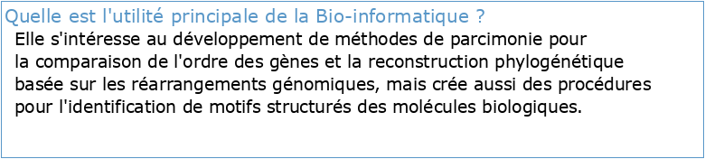 3I019 Introduction à la Bio