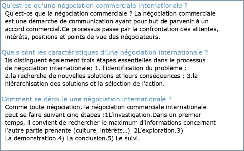 La négociation internationale  Guillaume Nicaise