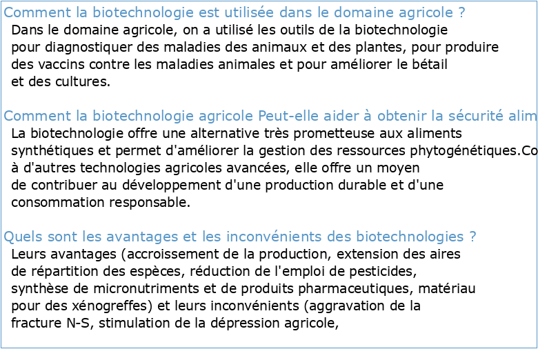 Les biotechnologies agricoles : la culture scientifique en débat