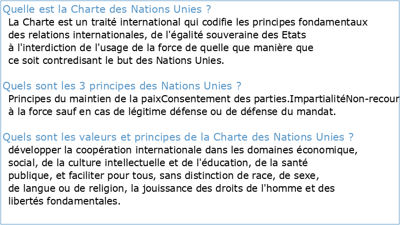 Charte des Nations Unies