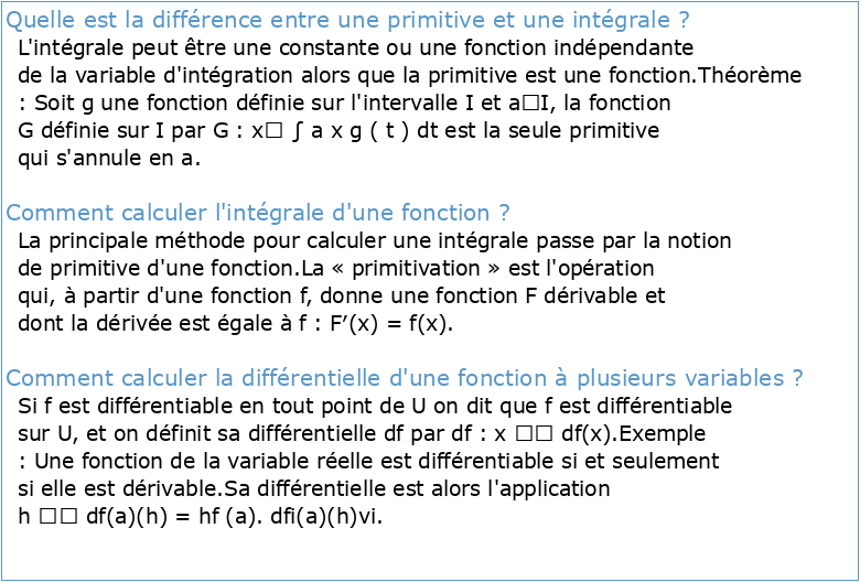 Fonctions de plusieurs variables intégrales multiples et intégrales