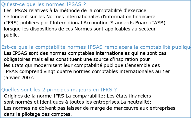 Conseil du Centre Application des normes IPSAS
