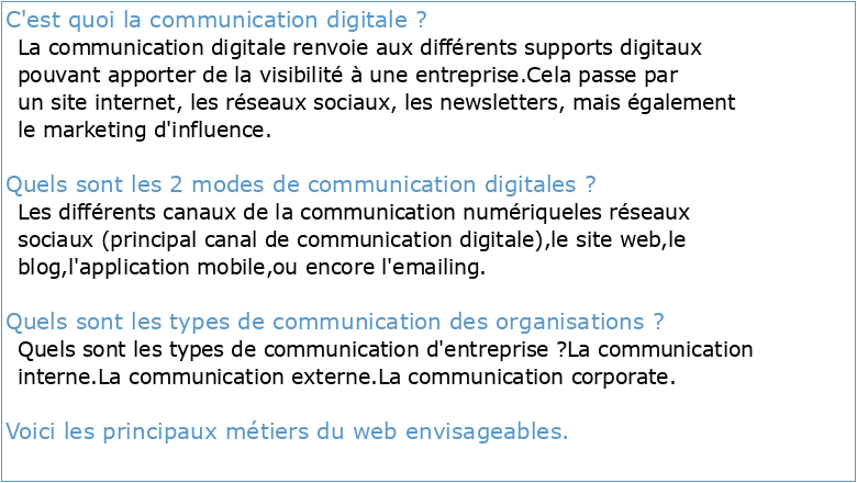 Communication organisationnelle digitale