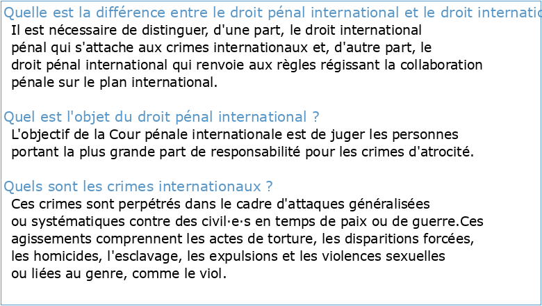 droit penal international