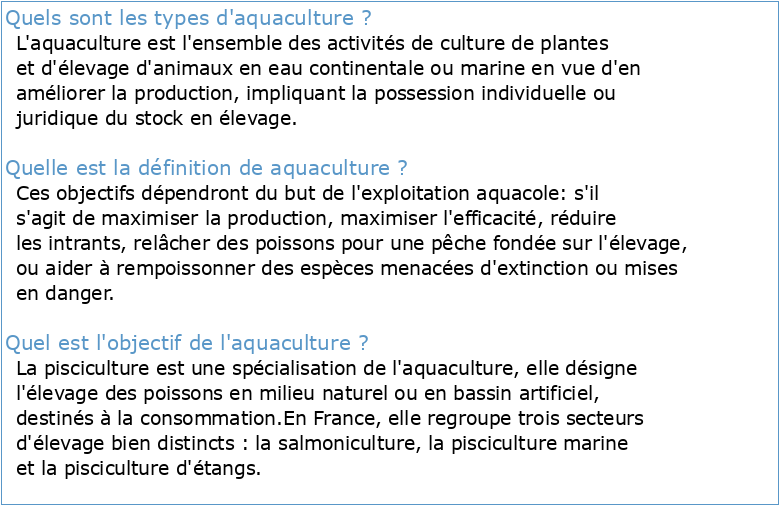 A lt Aquaculture