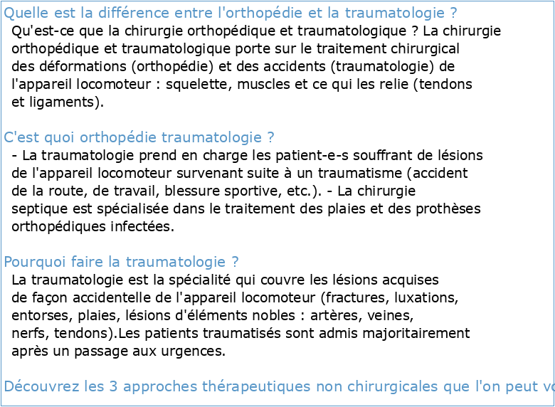 Orthopédie Sémiologie et traumatologie du membre supérieur