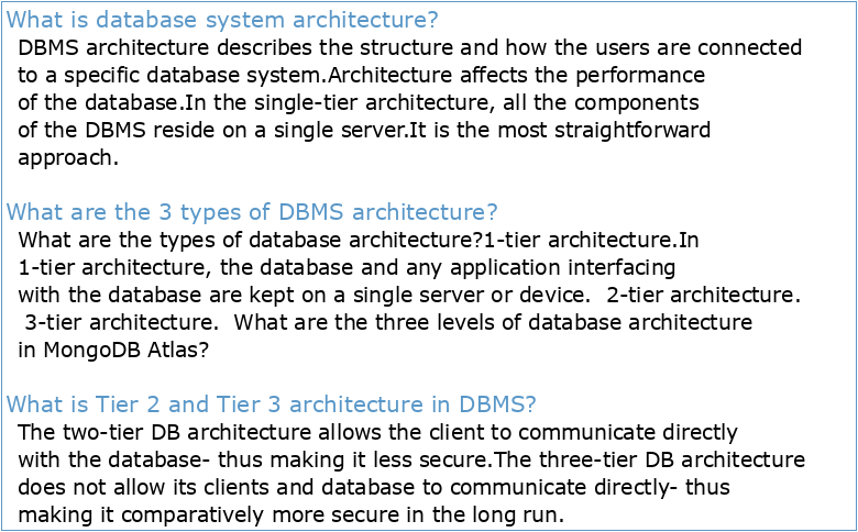Chapter 18: Database System Architectures