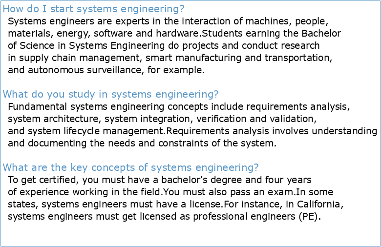 Systems Engineering Guidebook