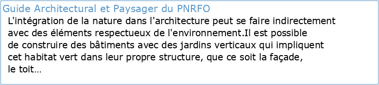 Guide architectural et paysager